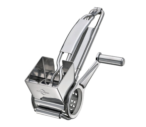 Stainless Steel Single Drum Rotary Cheese, Chocolate, and Nuts Grater